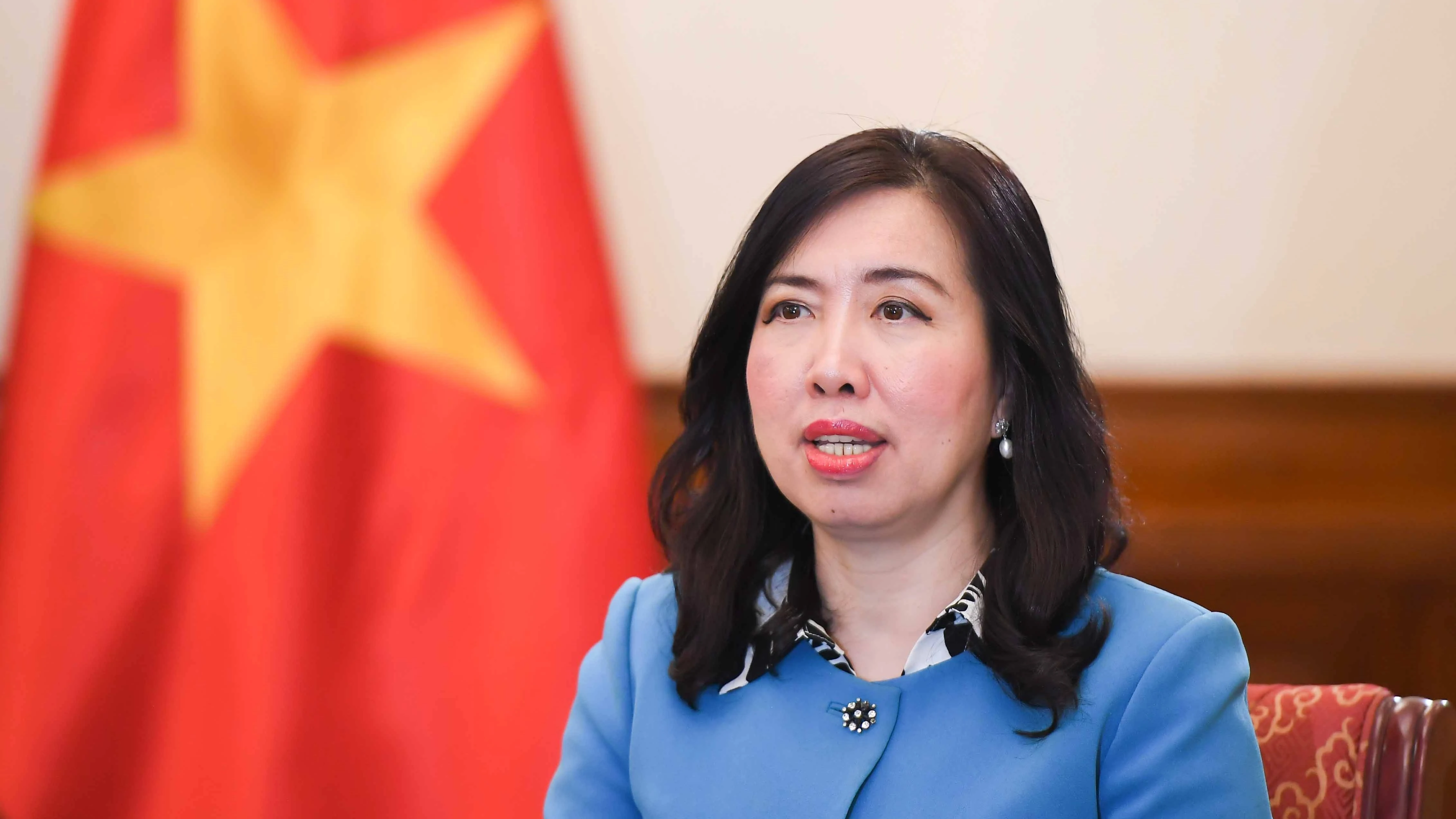 Thứ trưởng Ngoại giao Lê Thị Thu Hằng. (Ảnh: Báo Thế giới và Việt Nam)