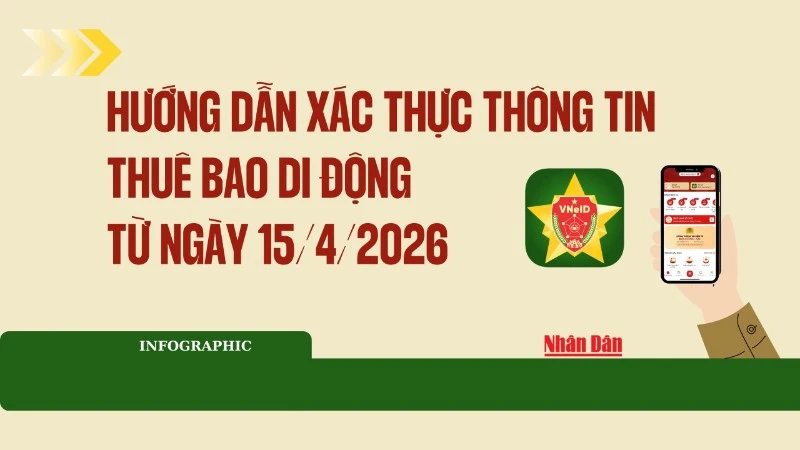 Hướng dẫn chi tiết xác thực thông tin thuê bao di động từ ngày 15/4