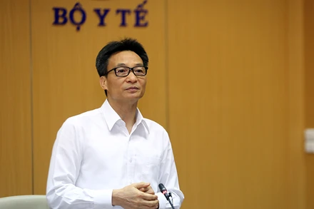 Phó Thủ tướng Vũ Đức Đam chủ trì cuộc họp. (Ảnh: VGP)