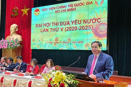 Đồng chí Phạm Minh Chính phát biểu chỉ đạo tại đại hội.