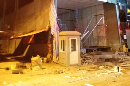 Hiện trường vụ tai nạn.