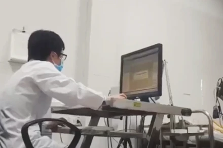 Hình ảnh trong phòng đo điện não đồ video tại Viện Sức khỏe Tâm thần. (Ảnh: Báo SK&ĐS)