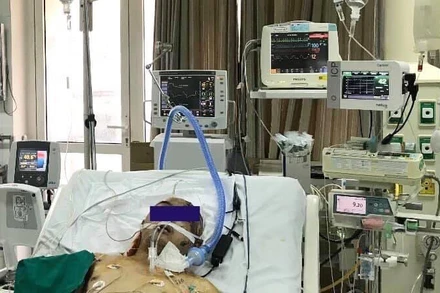 Bệnh nhân được hạ thân nhiệt.