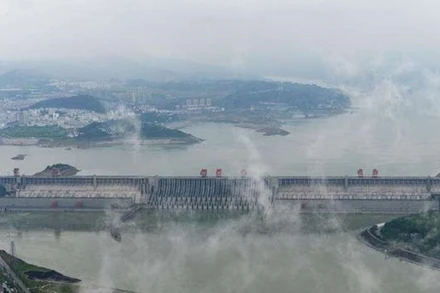 Toàn cảnh đập Tam Hiệp. (Ảnh: Tân Hoa xã)