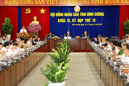 Kỳ họp lần thứ 15, HĐND tỉnh Bình Dương khóa IX.