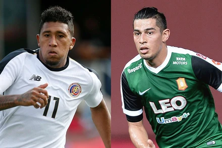 Jose Guillermo Ortiz (trái) và Ariel Rodriguez (phải) sẽ là những chiến hữu quan trọng của Công Phượng trên hàng công TP Hồ Chí Minh.