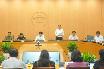 Quang cảnh buổi họp. (Ảnh: Nguyễn Hợp)