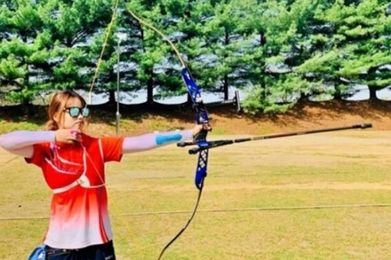 Nữ cung thủ tài năng Đỗ Thị Ánh Nguyệt.