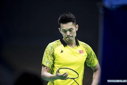 Lin Dan chia tay sự nghiệp cầu lông lẫy lừng ở tuổi 37. (Ảnh: Xinhua)