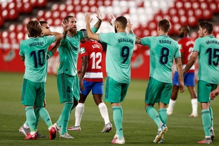 Real chỉ còn cách chức vô địch La Liga hai điểm nữa. (Ảnh: Real Madrid)