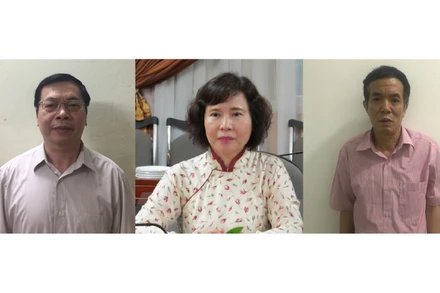 Các đối tượng bị khởi tố.