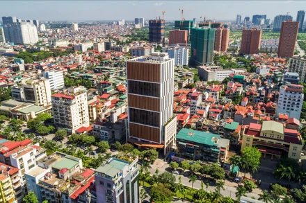 Tòa nhà trụ sở của VSD tại đường Hoàng Quốc Việt. (ẢNH: VGBC)