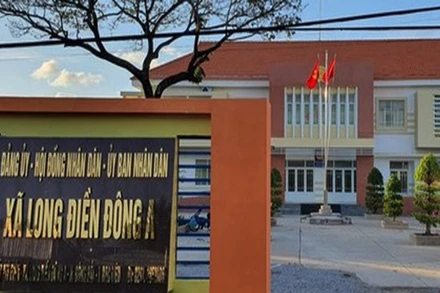 Trụ sở xã Long Điền Đông A, nơi ông Lê Minh Hận nhiều năm làm lãnh đạo chủ chốt xã này.
