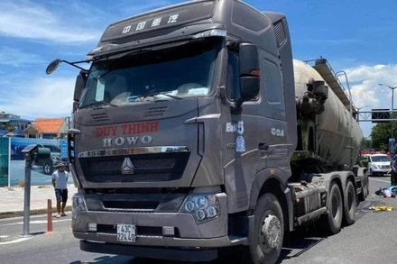 Hiện trường vụ tai nạn.