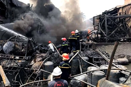 Hiện trường vụ cháy.