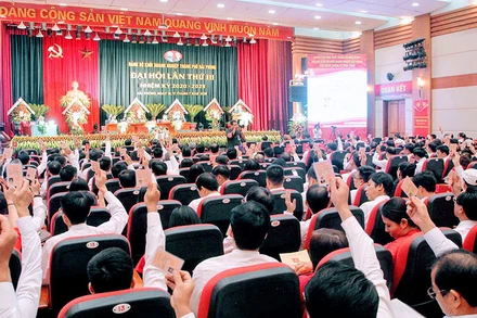 Quang cảnh Đại hội Đảng bộ Khối Doanh nghiệp TP Hải Phòng lần thứ III.