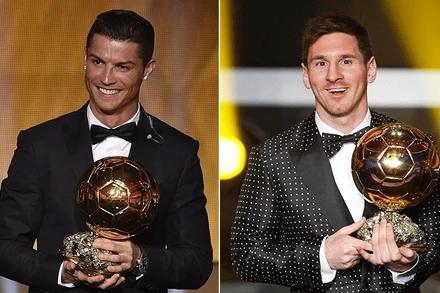 Ronaldo và Messi luôn là hai cái tên sáng giá trong danh sách bình chọn Quả bóng Vàng từ năm 2007. (Ảnh: Ballon d'Or)