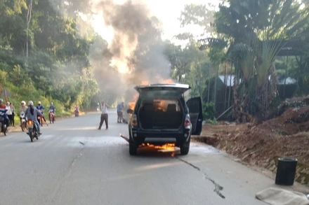 Hiện trường vụ cháy.