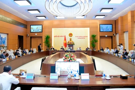 Một phiên họp của UBTVQH.