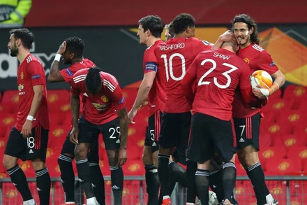 MU đã gần như nắm chắc tấm vé vào chơi trận chung kết. (Ảnh: UEFA Europa League)