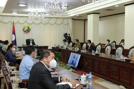 Chiều 28-4, LTF Covid-19 họp nhằm tìm biện pháp ưu tiên dập dịch Covid-19. (Ảnh: Pasaxon)