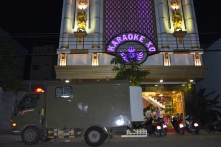 Quán karaoke X.O bị phát hiện chứa chấp người sử dụng trái phép chất ma túy nhiều lần.