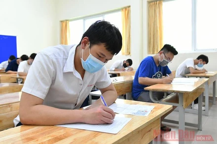 Thí sinh tại Kỳ thi tốt nghiệp THPT 2020. Ảnh: THUỶ NGUYÊN