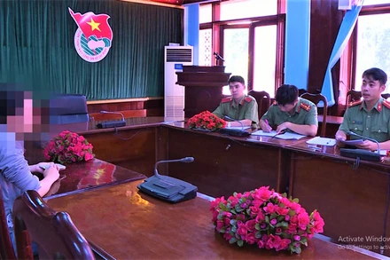 Phòng An ninh chính trị nội bộ, Công an tỉnh Đắk Lắk làm việc với bà Đ. T. T. D.