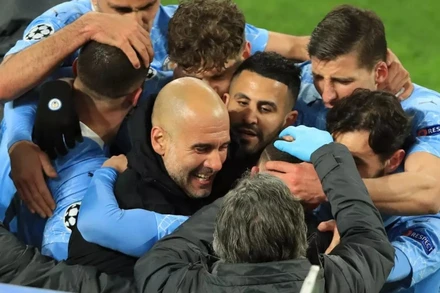 22 năm sau khi phải chơi ở hạng 3, Man City hiện có mặt ở bán kết Champions League. (Ảnh: Getty Images) 