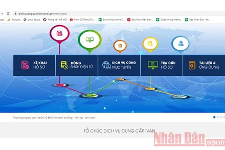 Cổng dịch vụ công của Bảo hiểm xã hội Việt Nam.