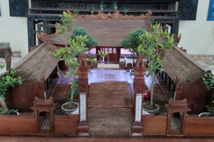 Đình làng khi hoàn thành.