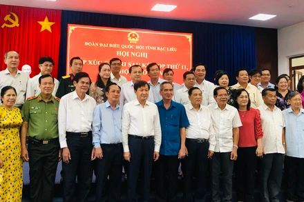 Đồng chí Lê Minh Khái tiếp xúc cử tri tại Bạc Liêu