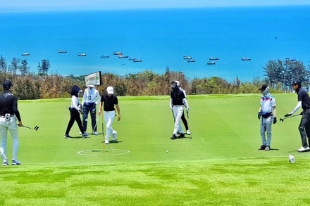 NovaWorld Phan Thiet vừa khai trương sân Golf PGA Ocean – một trong hai sân thuộc cụm sân Golf PGA 36 hố độc quyền tại Việt Nam. Ảnh: Novaland. 