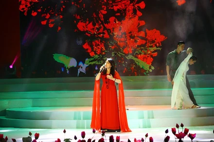 Chương trình có sự tham gia của NSND Thái Bảo. (Ảnh: Nguyễn Giang Nam) 