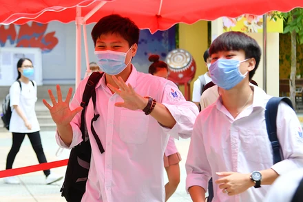 Thí sinh Kỳ thi 2020. Ảnh THUỶ NGUYÊN