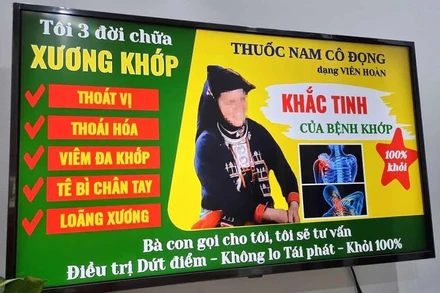Quảng cáo xuất hiện đánh trúng tâm lý bệnh nhân.