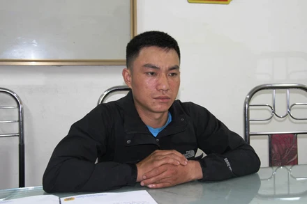 Đối tượng Chảo Ông Khé bị công an Lào Cai bắt sau 12 giờ gây án mạng.