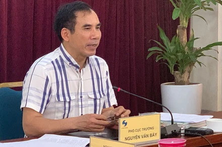 Phó Cục trưởng Cục Sở hữu trí tuệ Nguyễn Văn Bảy tại buổi họp báo.