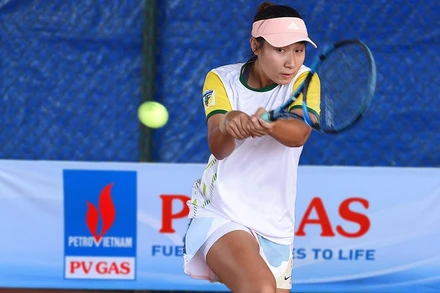 Trần Thụy Thanh Trúc đã có một ngày thi đấu vất vả hơn dự kiến. (Ảnh: VTF)