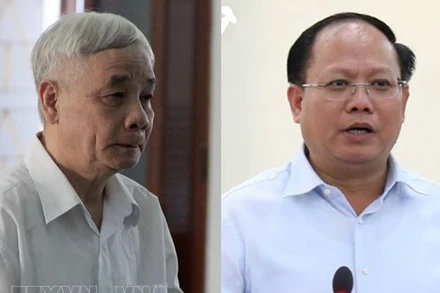 Ông Lê Văn Phước và ông Tất Thành Cang. (Từ trái qua phải). Ảnh: TTXVN - VOV 