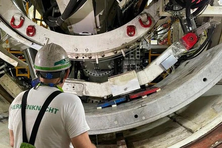 Vận hành thử máy đào hầm TBM thứ hai.