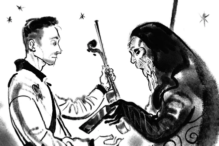 Tranh minh họa sử dụng trong vở diễn.