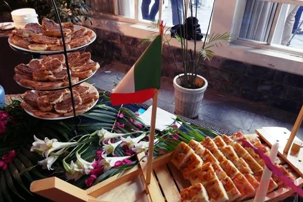 Một số món bánh của Italy được giới thiệu trpng một chương trình ẩm thực. (Ảnh: MINH KHANG)