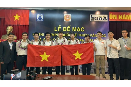 Đoàn Việt Nam đạt kết quả cao tại Kỳ thi Olympic quốc tế về Thiên văn học và Vật lý Thiên văn lần thứ 14. (Nguồn: tuoitrethudo.com.vn)