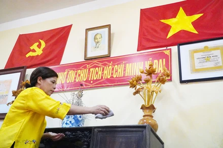 Nhà cụ Nguyễn Thị An ở phường Phú Thượng đang được chính quyền, nhân dân địa phương giữ gìn.