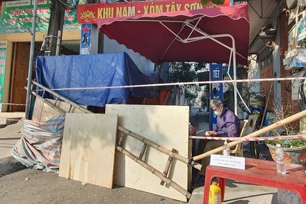 Phong tỏa 2 thôn thuộc xã Đông Hợp, Đông Hưng, tỉnh Thái Bình.