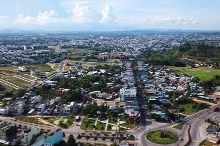 Thành phố Quảng Ngãi, tỉnh Quảng Ngãi đang là vùng xanh.