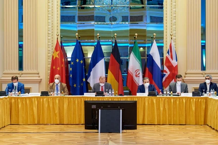 Một vòng đàm phán về việc khôi phục thỏa thuận hạt nhân Iran diễn ra tại Vienna, Áo. (Ảnh: Reuters)