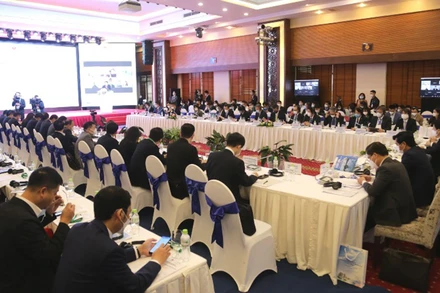 Quang cảnh Hội nghị xúc tiến đầu tư các doanh nghiệp Nhật Bản vào tỉnh Quảng Ninh năm 2021.