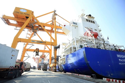 Cảng Hải Phòng. (Ảnh: TTXVN)